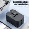 ⁦מתאם נסיעות אוניברסלי עם יציאת USB כפולה⁩ – תמונה ⁦6⁩
