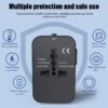 ⁦מתאם נסיעות אוניברסלי עם יציאת USB כפולה⁩ – תמונה ⁦3⁩