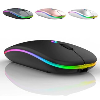 עכבר אלחוטי RGB נטען Bluetooth 2.4G