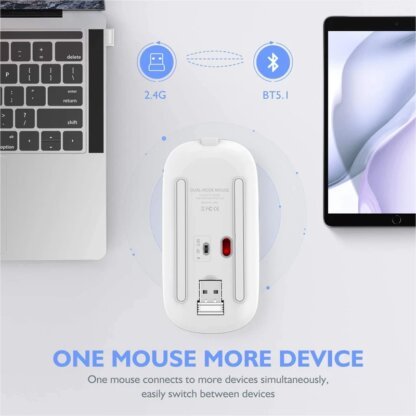 ⁦עכבר אלחוטי RGB נטען Bluetooth 2.4G⁩ – תמונה ⁦4⁩