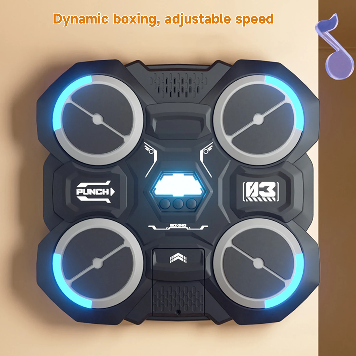 Funny Music Boxing Machine For Children Smart Music Boxing Machine Wall Mounted Decompression Wall Target Toys Boxing Trainer