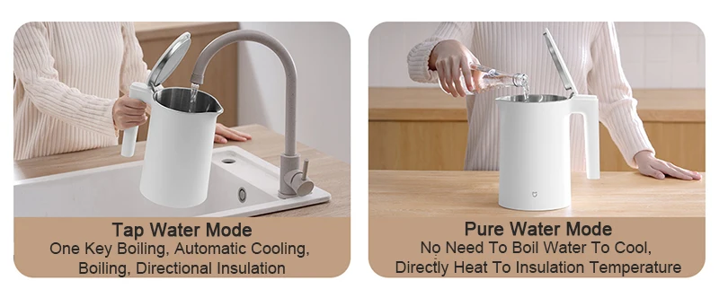 XIAOMI MIJIA Thermostatic Electric Kettles 2 Pro,Tea Kettle for Hot Water, Coffee & Tea,1.7L,With Auto Shut-Off,220V,CN Version
