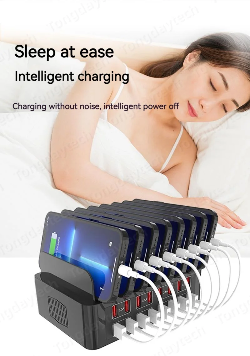150W Universal Multi USB Fast Charger 16 Port 3.5A MAX Charging Station Stand For Ipad Iphone 14 13 Samsung S22 Xiaomi Tablet
