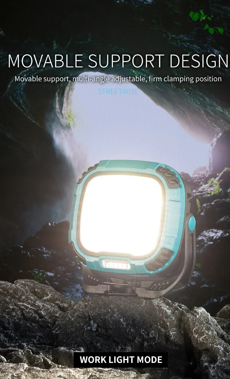 Strong Light COB Flashlight USB Rechargeable Torch Portable Outdoor Power Bank Camping Fishing Emergency Work Lamp With Hook