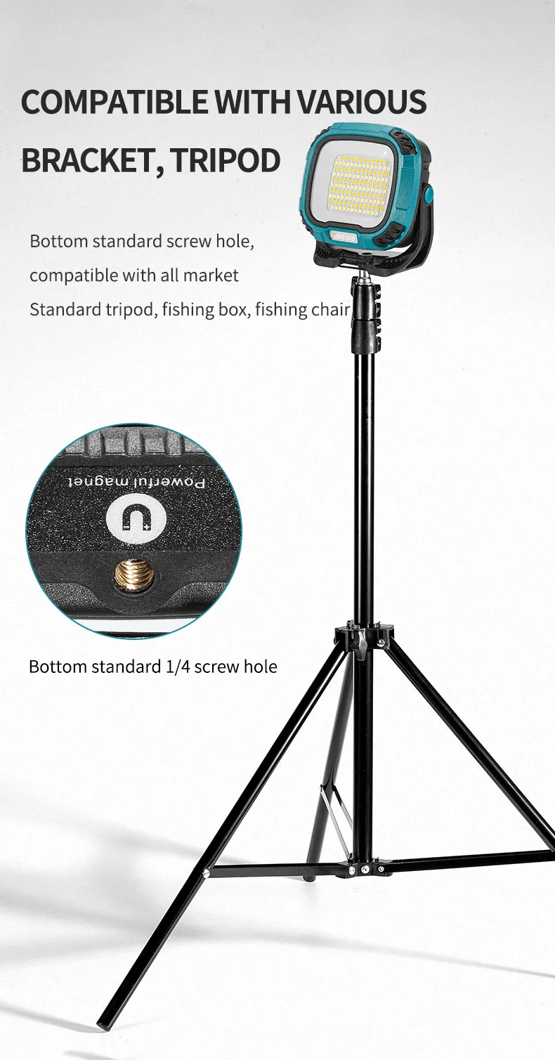 Strong Light COB Flashlight USB Rechargeable Torch Portable Outdoor Power Bank Camping Fishing Emergency Work Lamp With Hook