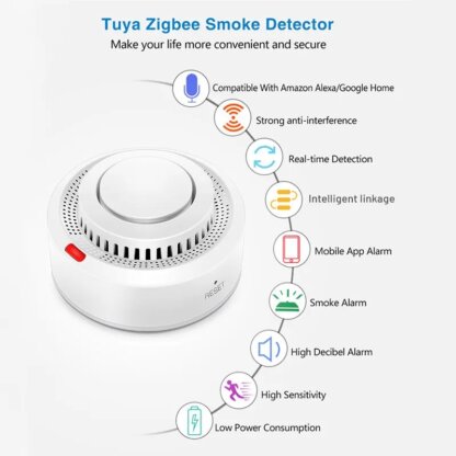 ⁦גלאי עשן אלחוטי כולל חיבור לאפליקציה וWIFI⁩ – תמונה ⁦3⁩