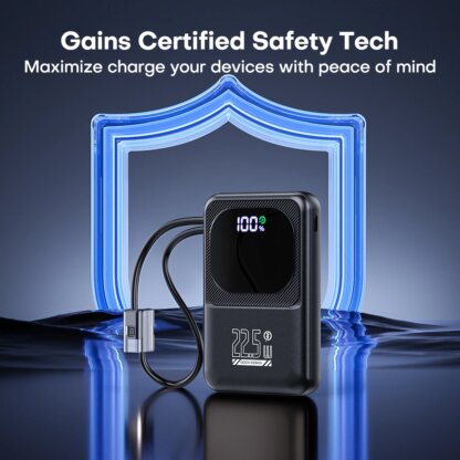 ⁦מטען נייד דק Powerbank 10000mAh של Qoovi עם טעינה מהירה!⁩ – תמונה ⁦4⁩