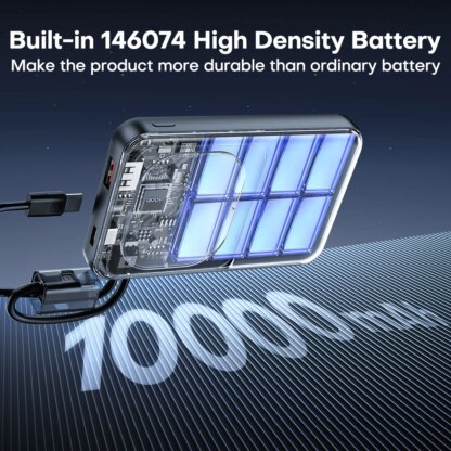 ⁦מטען נייד דק Powerbank 10000mAh של Qoovi עם טעינה מהירה!⁩ – תמונה ⁦5⁩