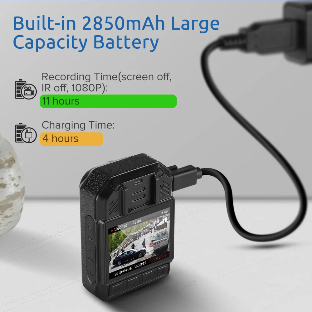 Boblov KJ21 Body Worn Mini Camera Police HD 1296P DVR Video Recorder Security Cam 170 Degree IR Night Vision Mini Camcorders